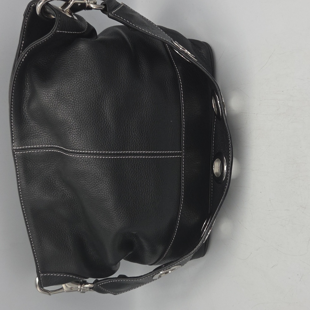 Tignanello Black Leather Shoulder Bag - Picture 2 of 8